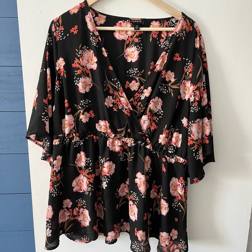 Torrid Floral Blouse